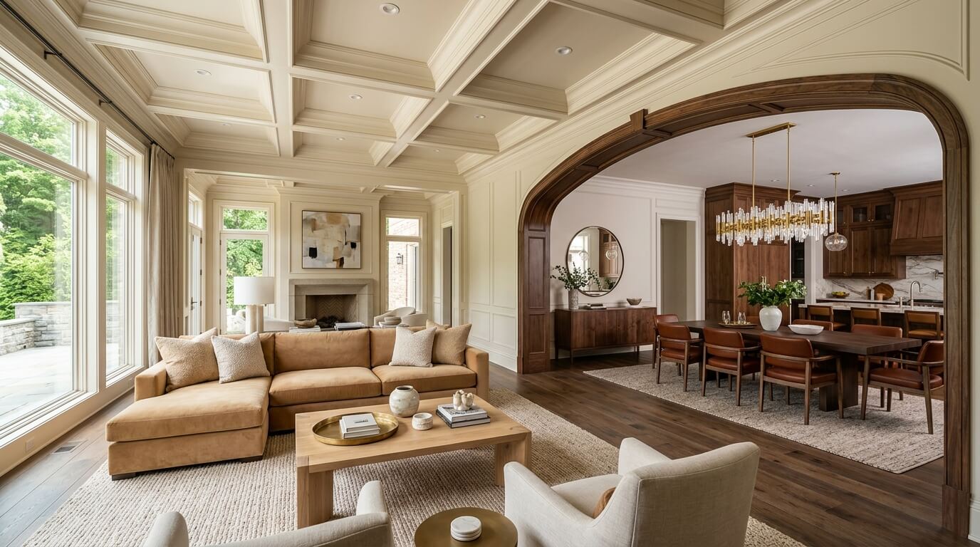 Large open floor plan luxury home